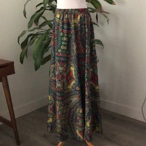 Paisley Maxi Skirt